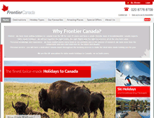 Tablet Screenshot of frontier-canada.co.uk